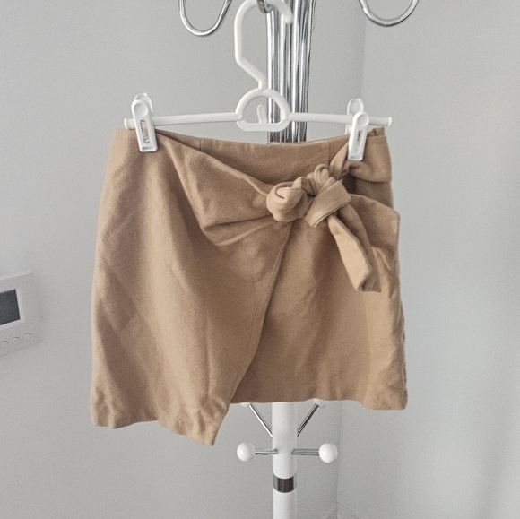Wool Blend Mini Skirt - Picture 4 of 6